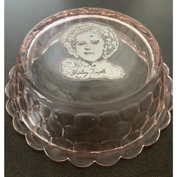 Pink Shirley Temple Bowl From the Breakfast Set Vintage Give Away Signature - Picture 2 of 8